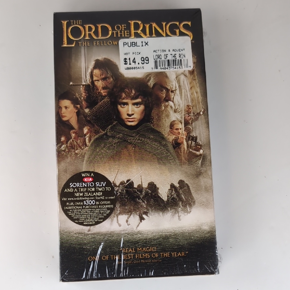The Lord of the Rings: The Fellowship of the Ring VHS